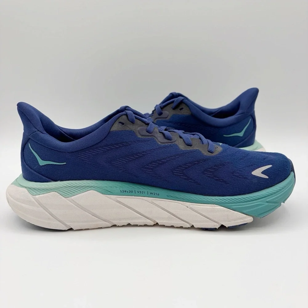 HOKA Arahi 6 'Bellwether Blue' 1123195-BBOM US Size 8 B Women's Running EUC